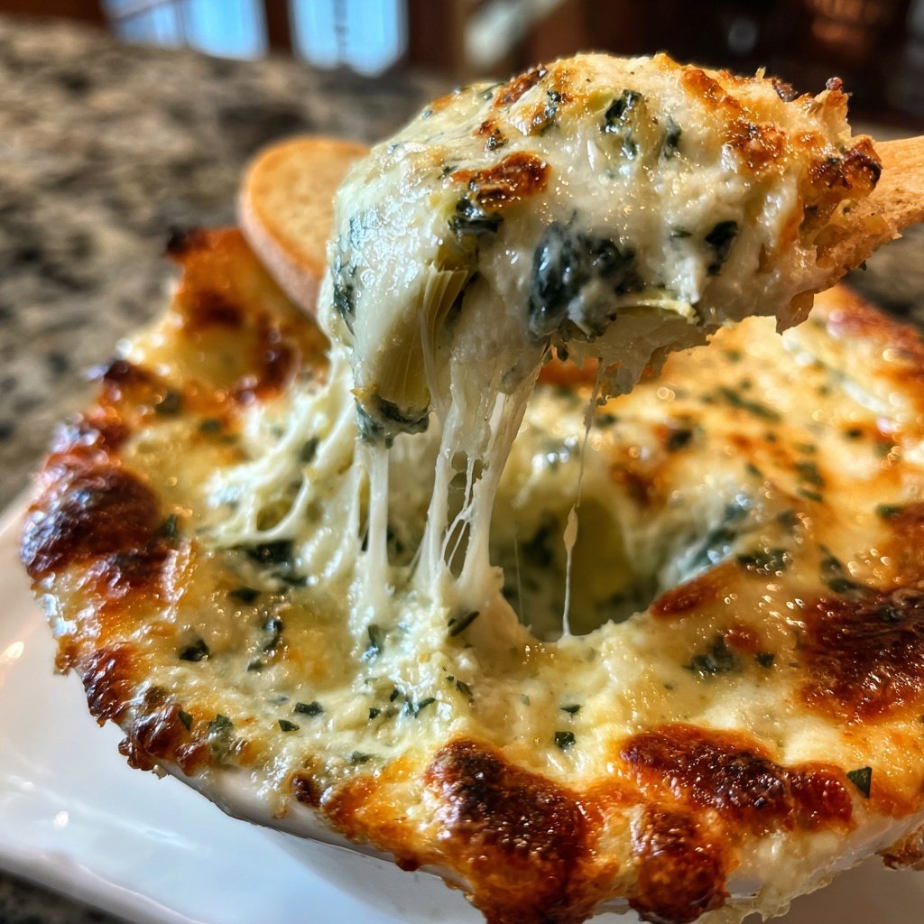 Super Bowl Spinach Artichoke Dip