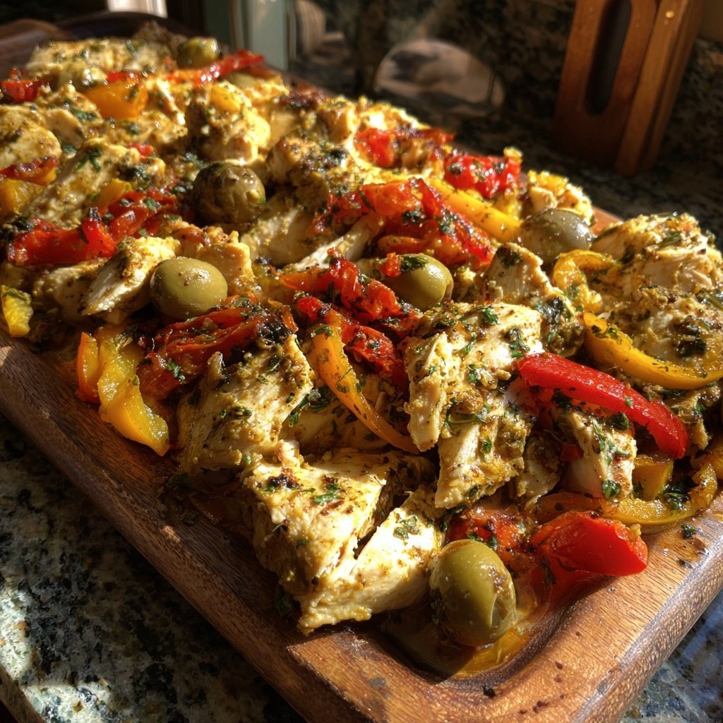 Mediterranean Chicken Sheet Pan