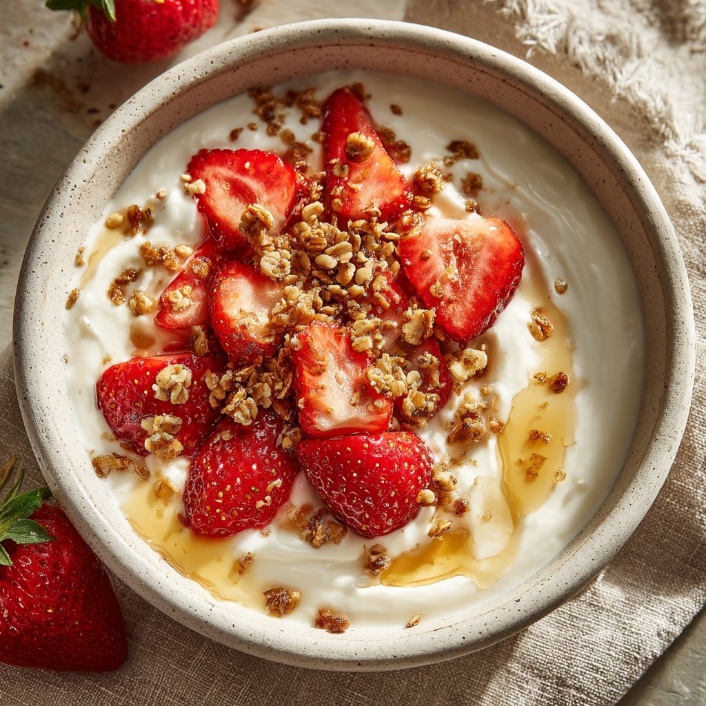 Strawberry Yogurt Breakfast Bowls