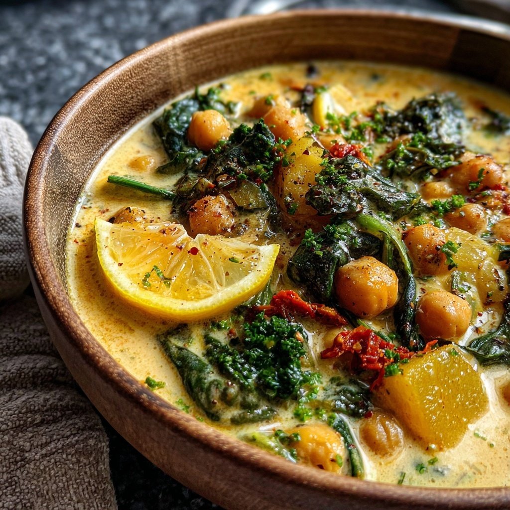 Creamy Lemon Chickpea Stew