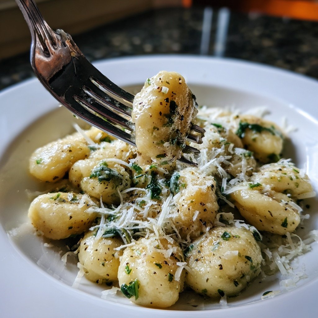 Romantic Spinach and Parmesan Gnocchi