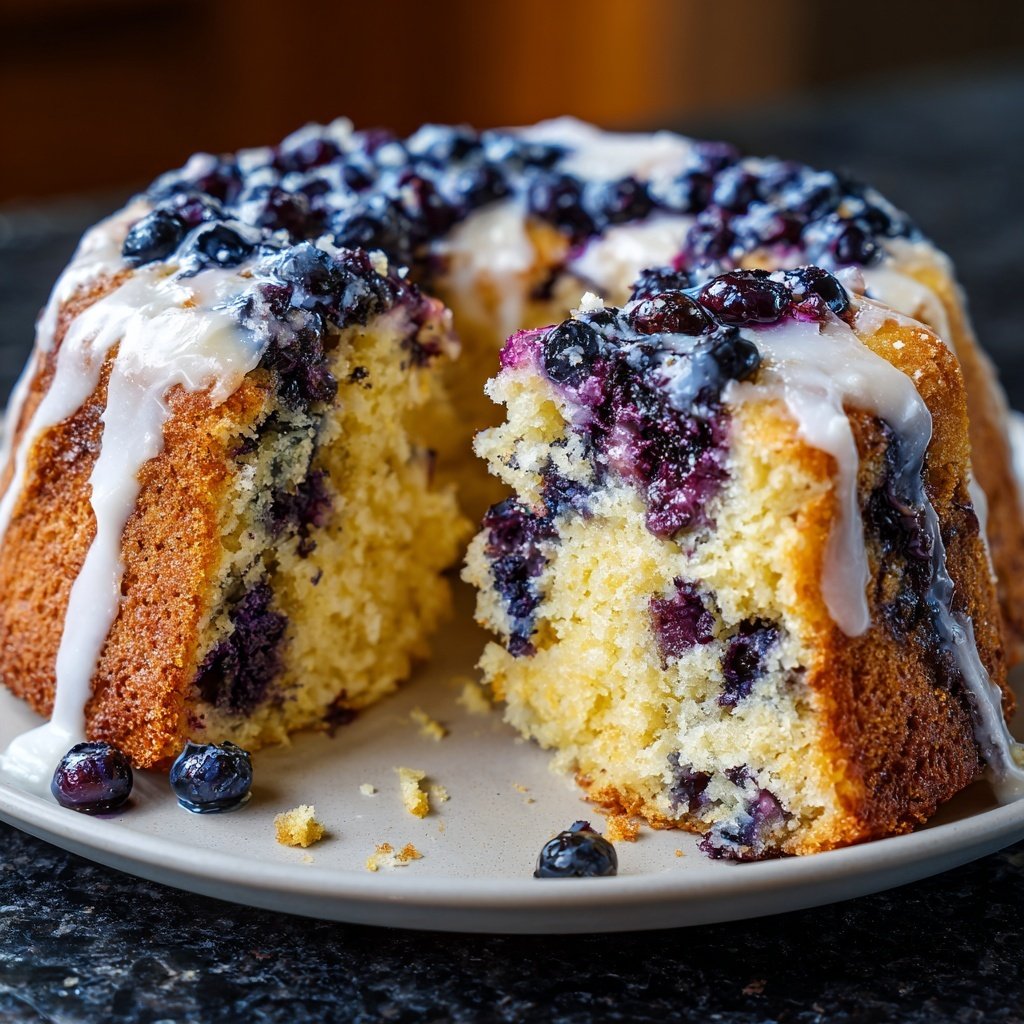 Blueberry Lemon Snack Cake