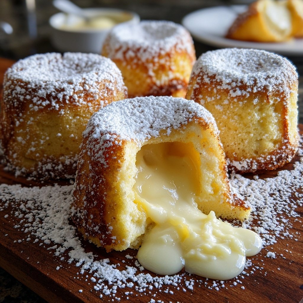 White Chocolate Lava Cakes