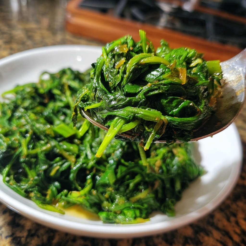 Jamaican Garlic Greens