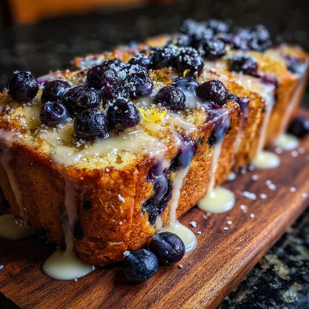 Blueberry Lemon Toasted Bread
