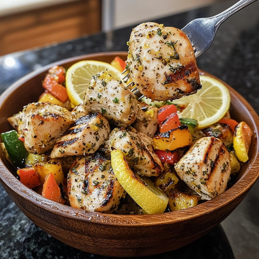 Grilled Lemon Herb Chicken Bowl