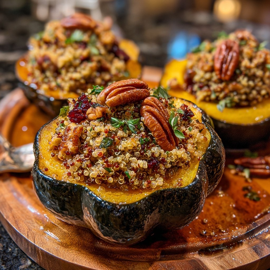 Sunday Stuffed Acorn Squash with Herbs