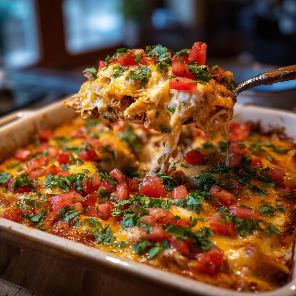 Rotisserie Chicken Taco Casserole