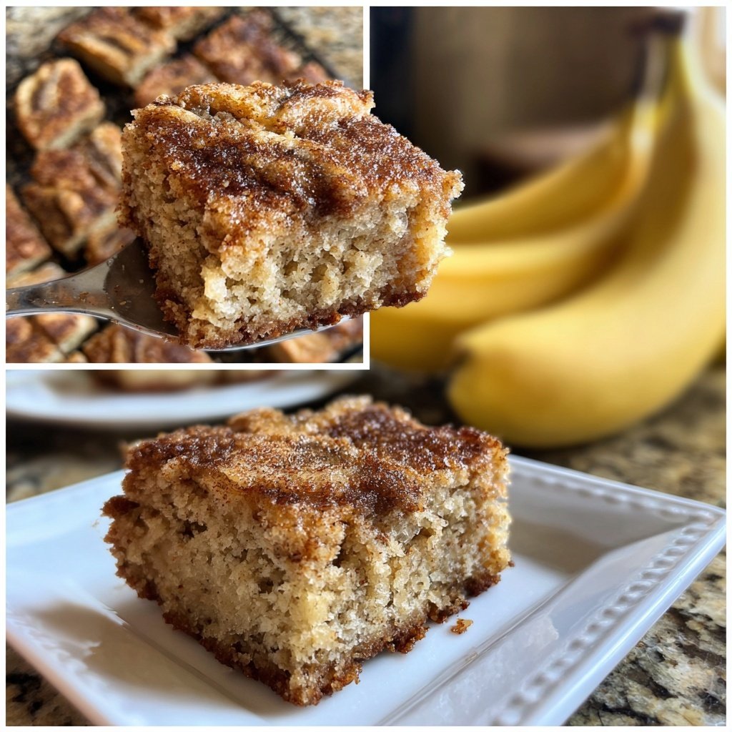 Cinnamon Banana Breakfast Squares