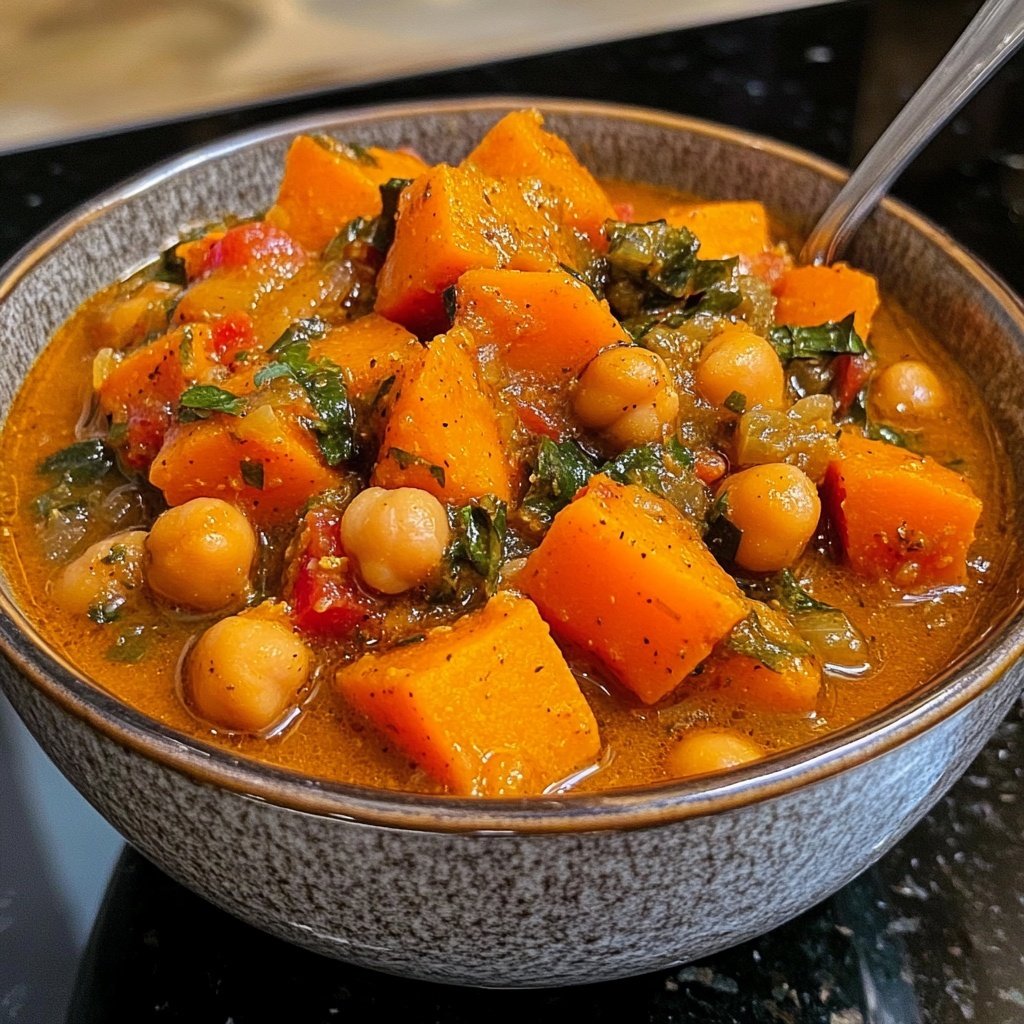 Jamaican Sweet Potato and Chickpea Stew