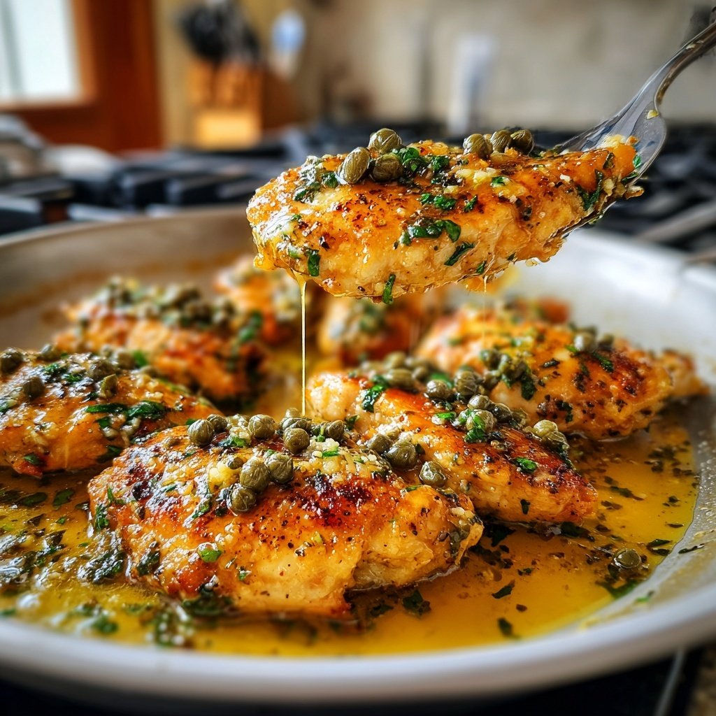 Chicken with Lemon Caper Butter