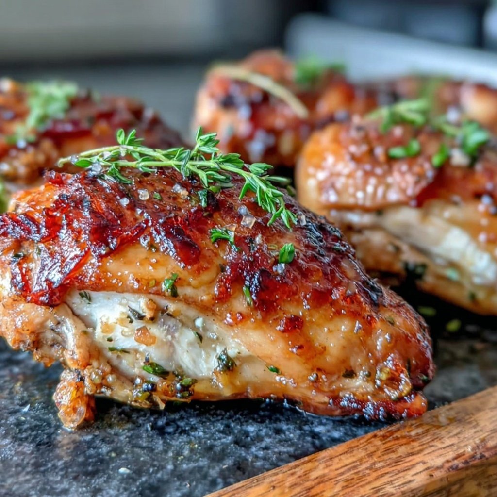 Healthy Chicken With Honey Mustard Glaze