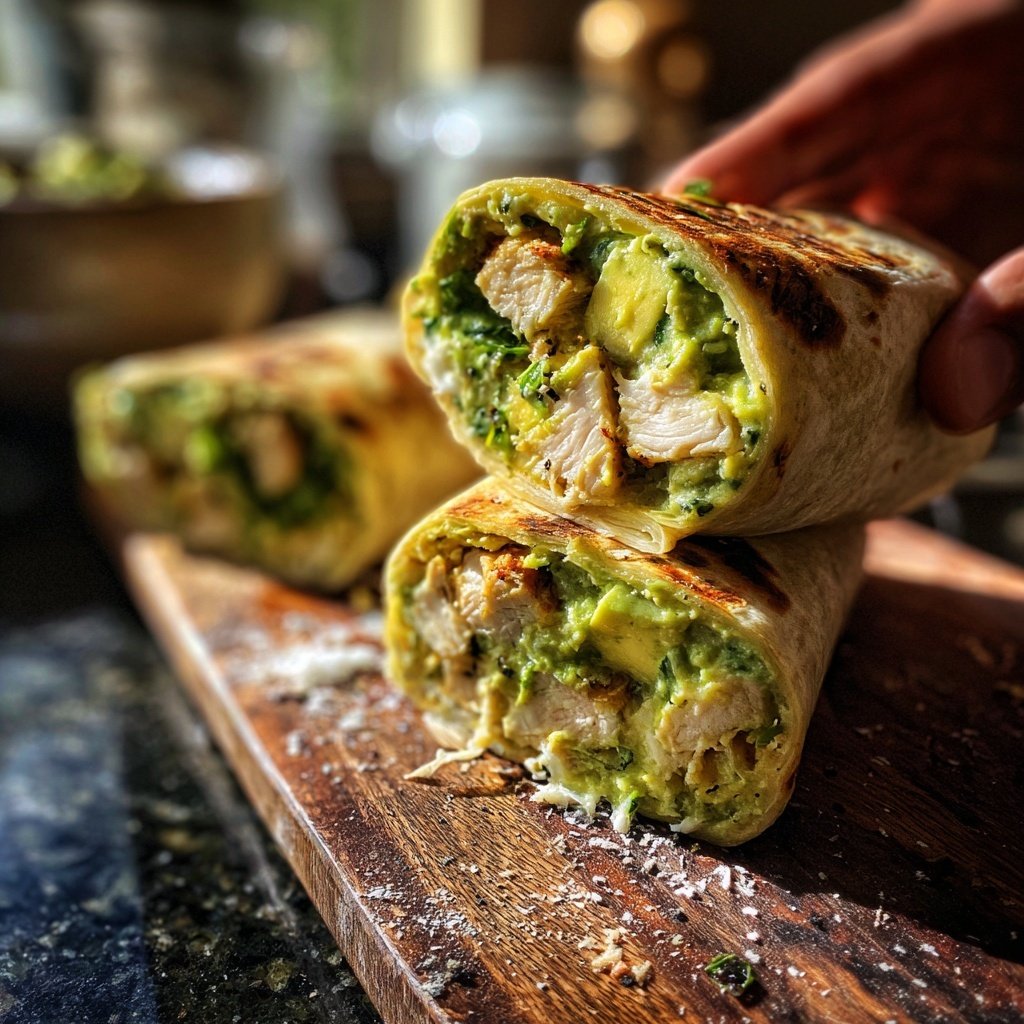 Healthy Chicken And Avocado Wrap