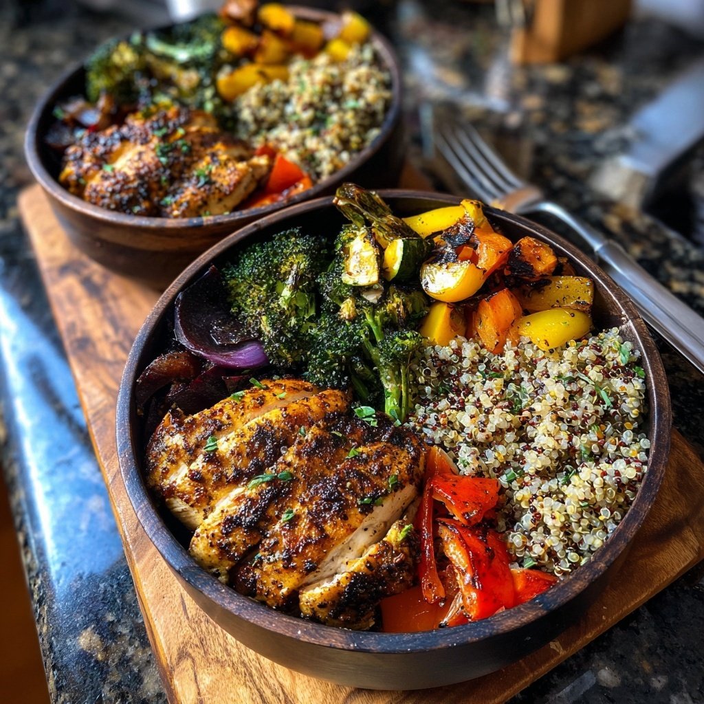High Protein Chicken Meal Prep Bowls