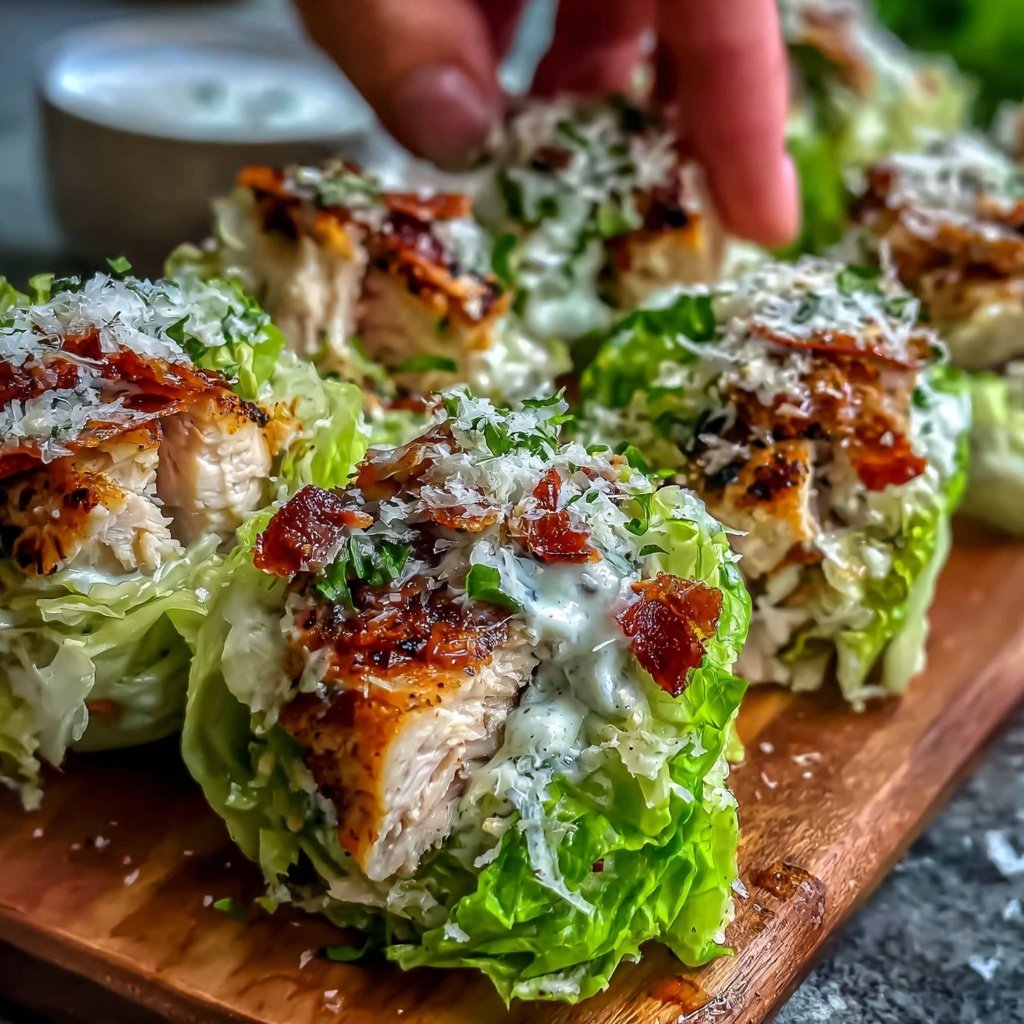 Healthy Chicken Caesar Salad Wraps