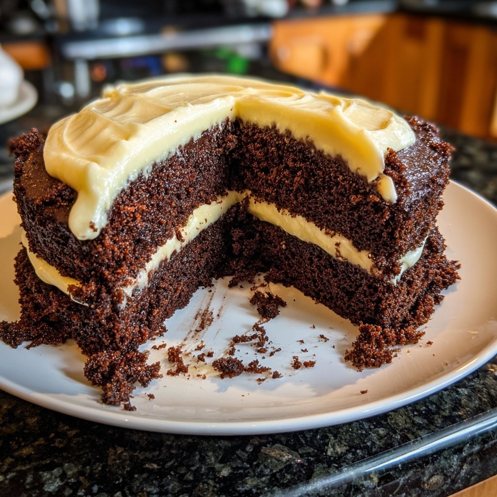 Chocolate Cake With Milk Frosting