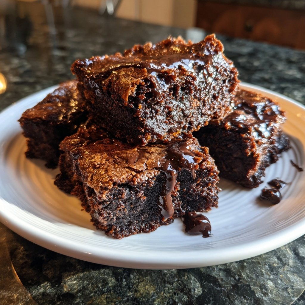 Cottage Cheese Brownies with Hazelnut Spread