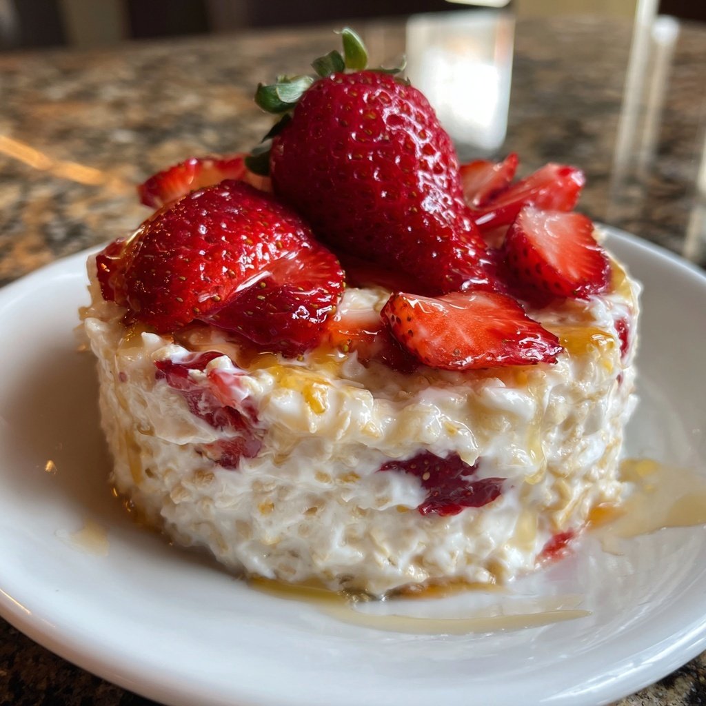 Strawberry Cheesecake Oatmeal