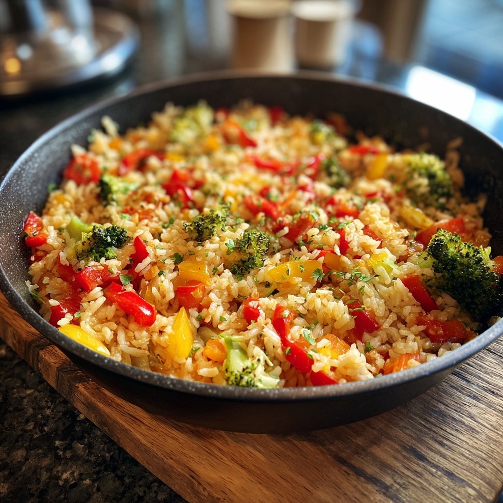 Baked Veggie Rice Skillet