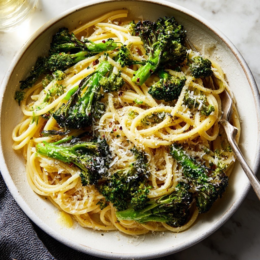 Roasted Broccoli Veggie Pasta