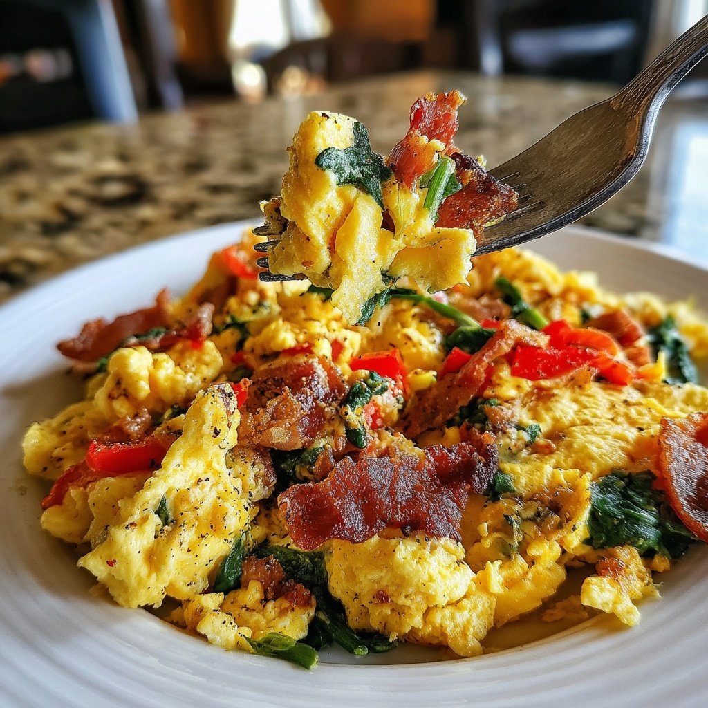 Keto Breakfast Egg Scramble