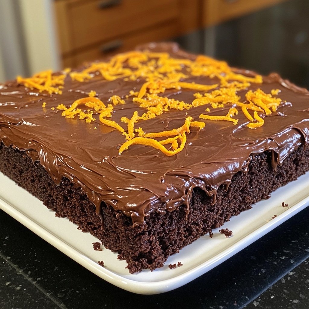 Chocolate Orange Sheet Cake