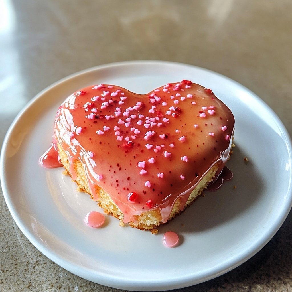 Mini Heart Cake for Valentines
