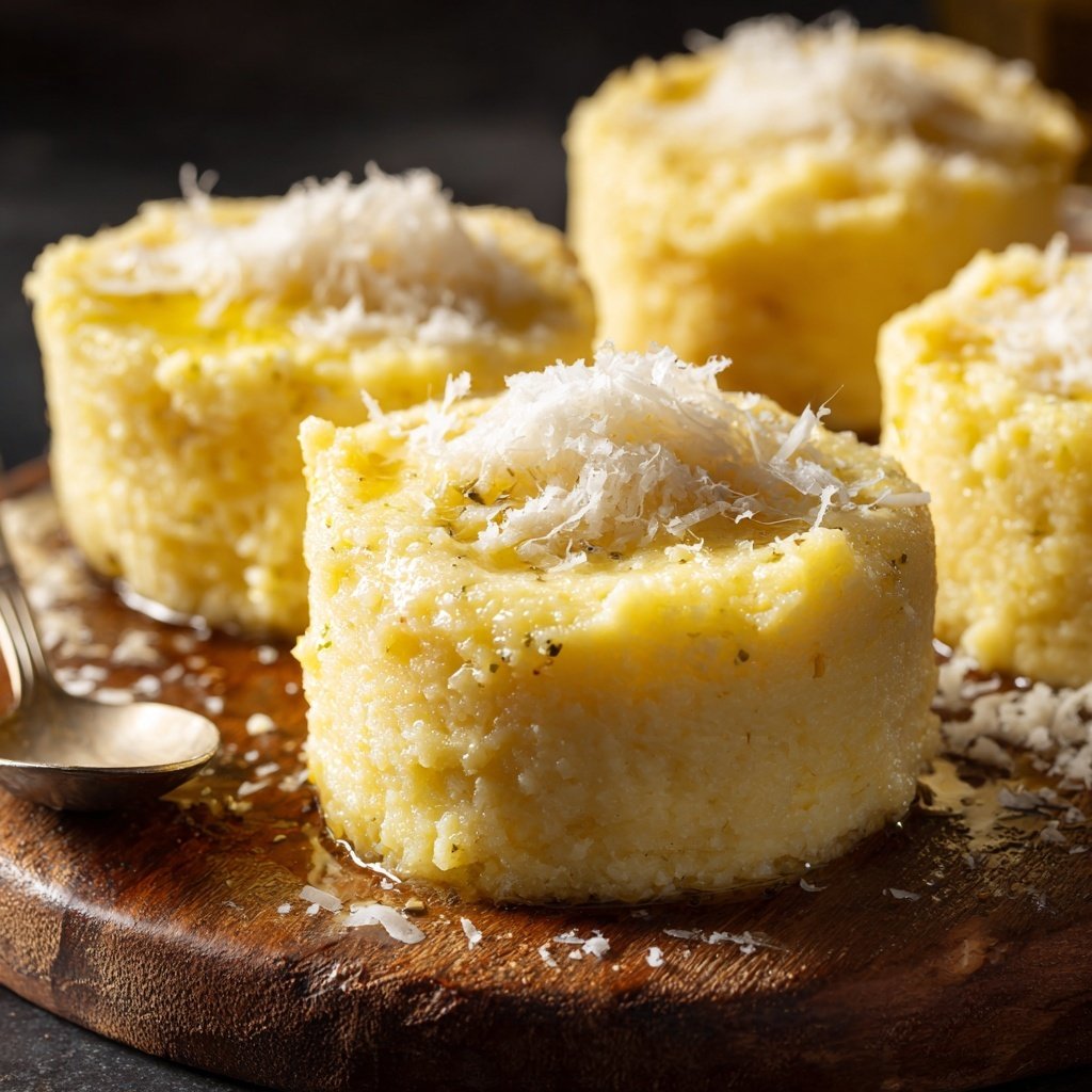 Romantic Creamy Polenta with Parmesan