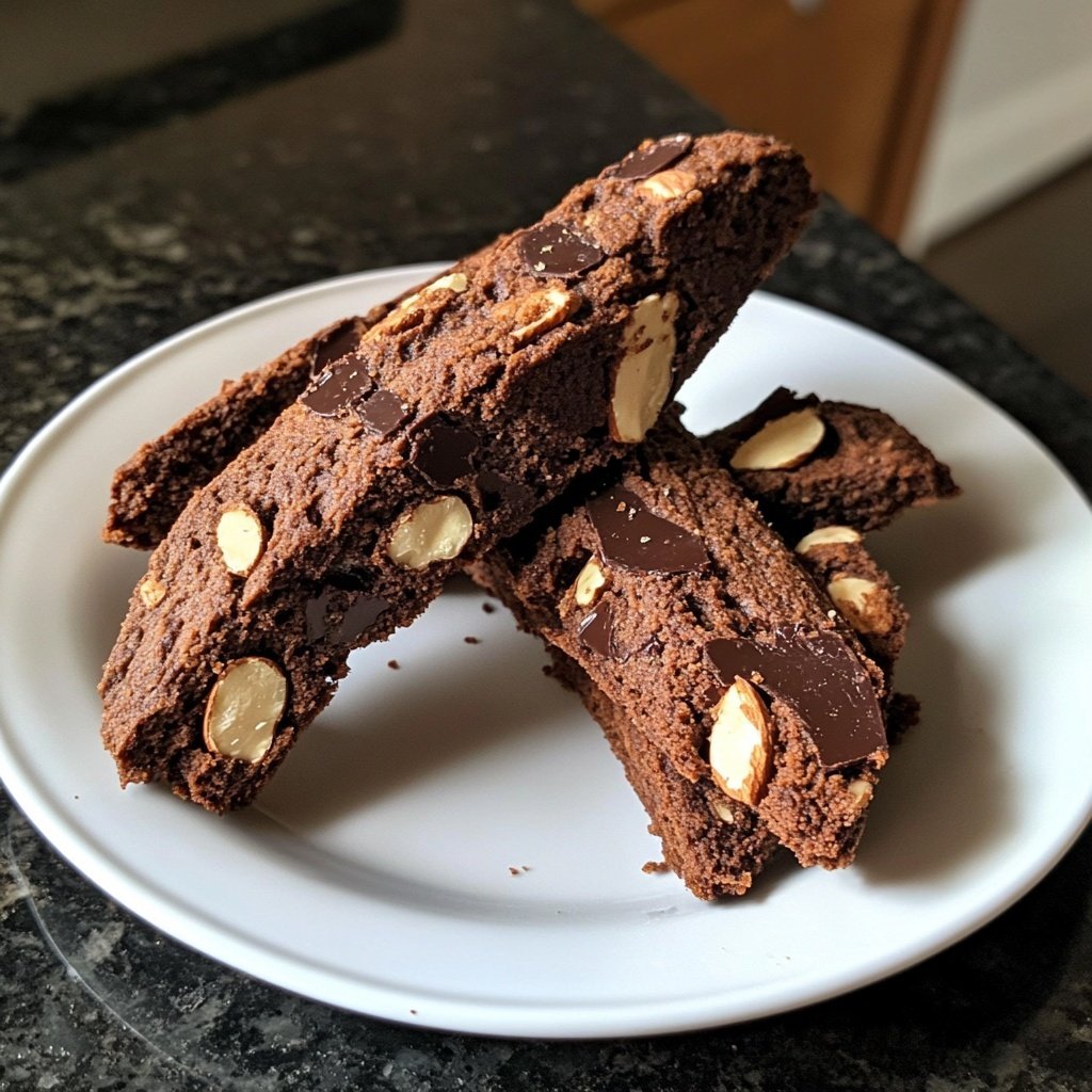 Chocolate Almond Biscotti