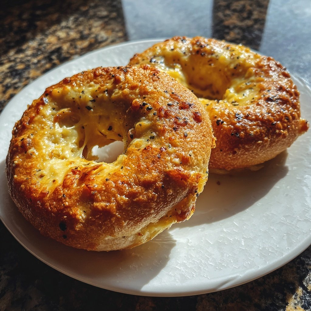 Protein Bagels With Garlic Butter