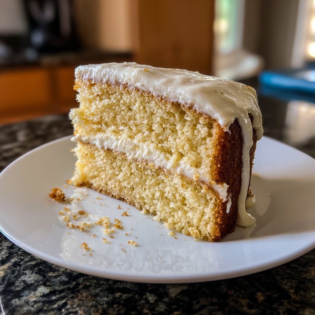 Soft Vanilla Bean Spring Cake